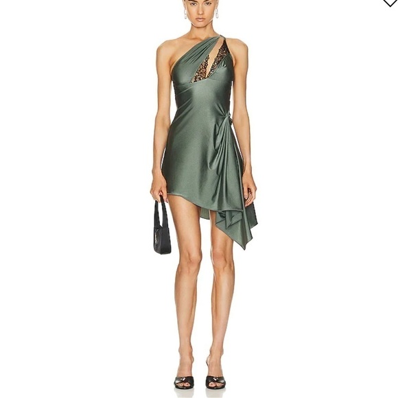 NEW Coperni Asymmetrical Mini Dress - Picture 3 of 13